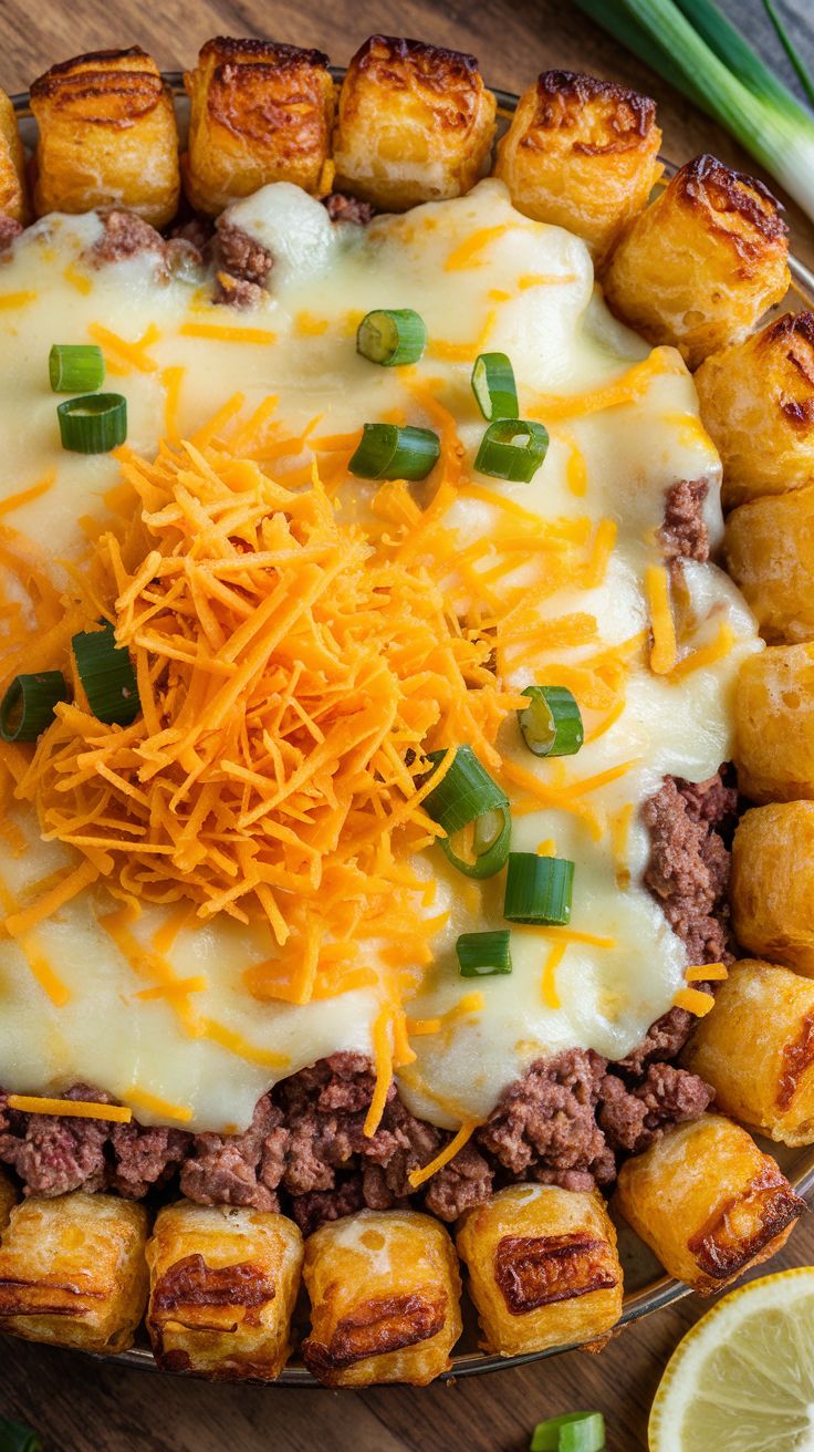 Cheeseburger Tater Tot Casserole