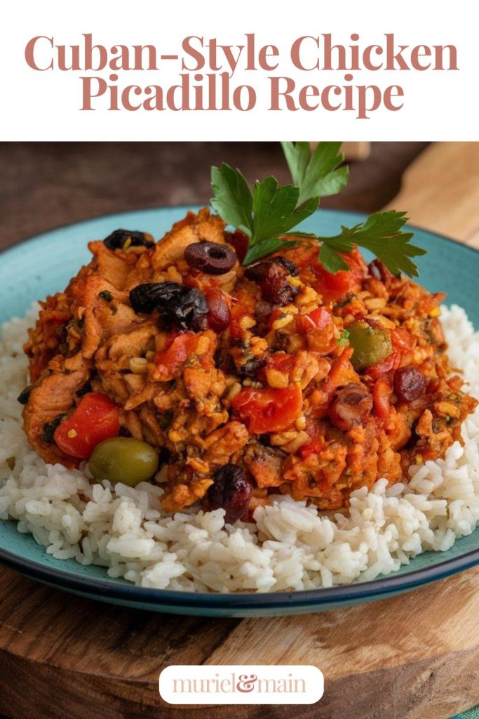 Cooking Chicken Picadillo entices everyone to gather around the dinner table.