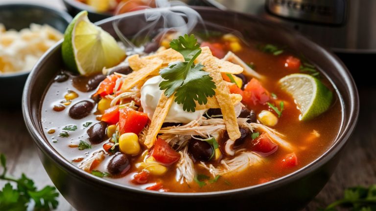 Slow Cooker Chicken Tortilla Soup: A Zesty, Comforting Favorite