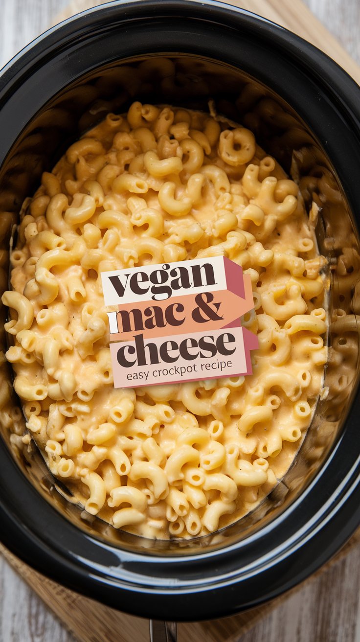Creamy Vegan Crockpot Mac & Cheese