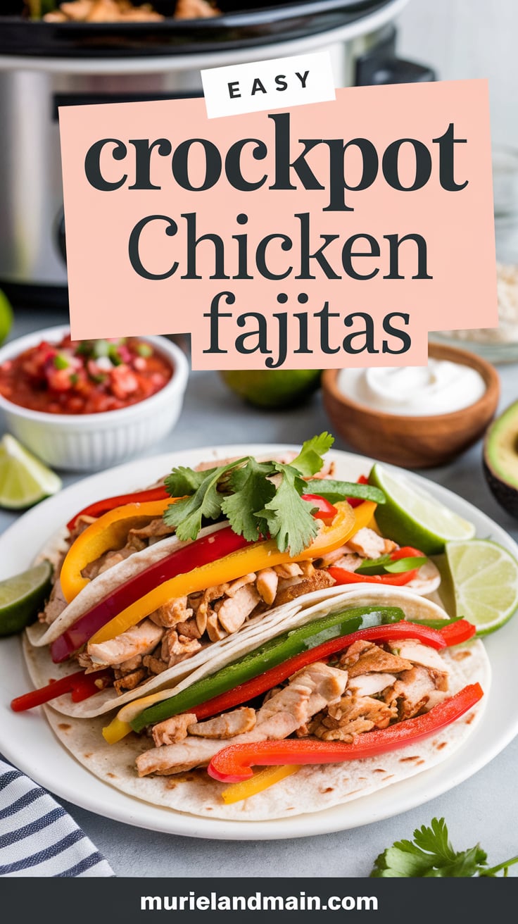 Crockpot Chicken Fajitas
