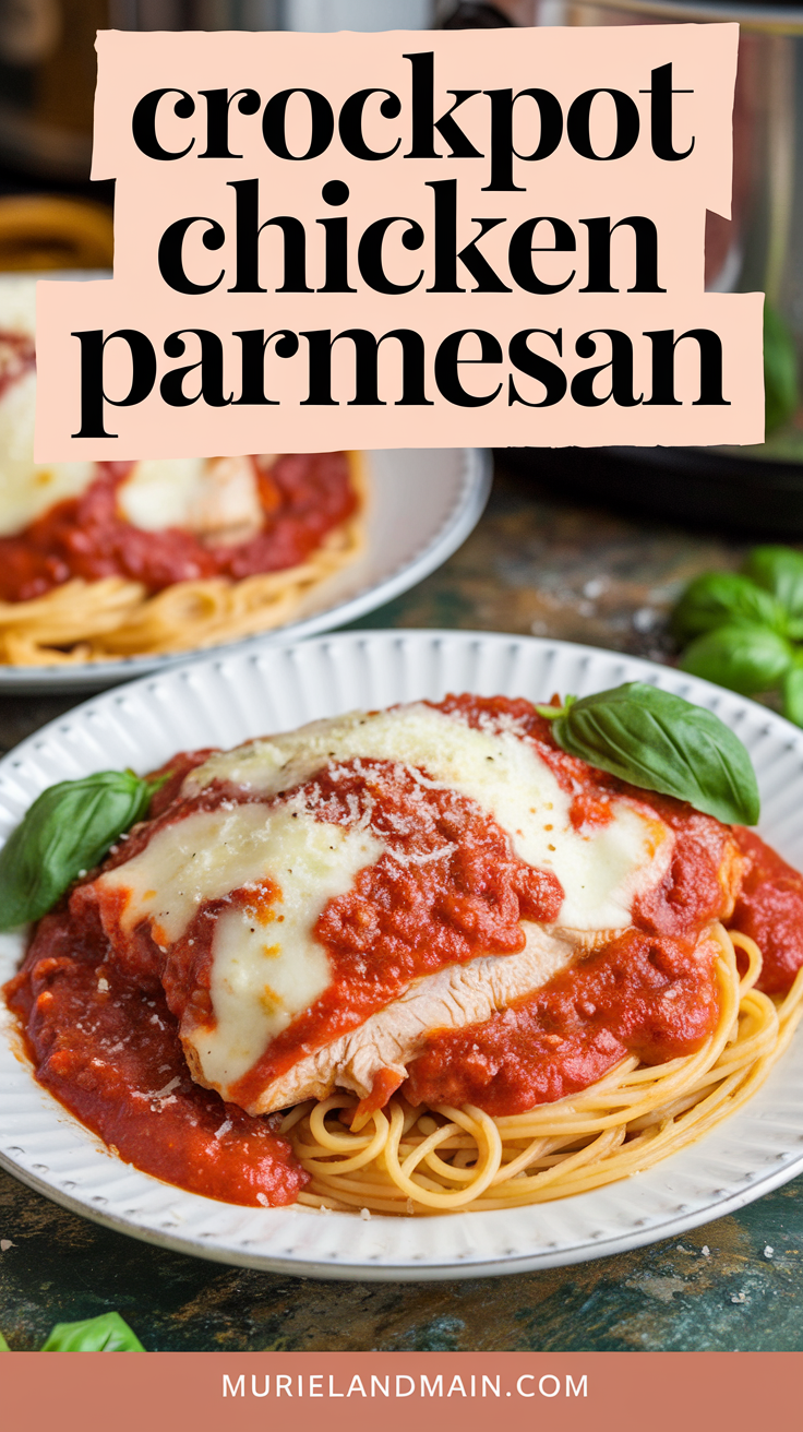 Crockpot Chicken Parmesan_easy dinner recipes in slow cooker