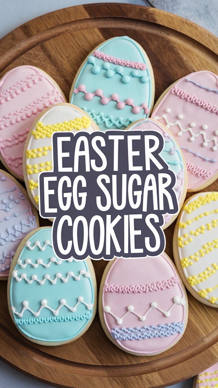 Celebrate Easter with these gorgeous pastel-decorated sugar cookies! 