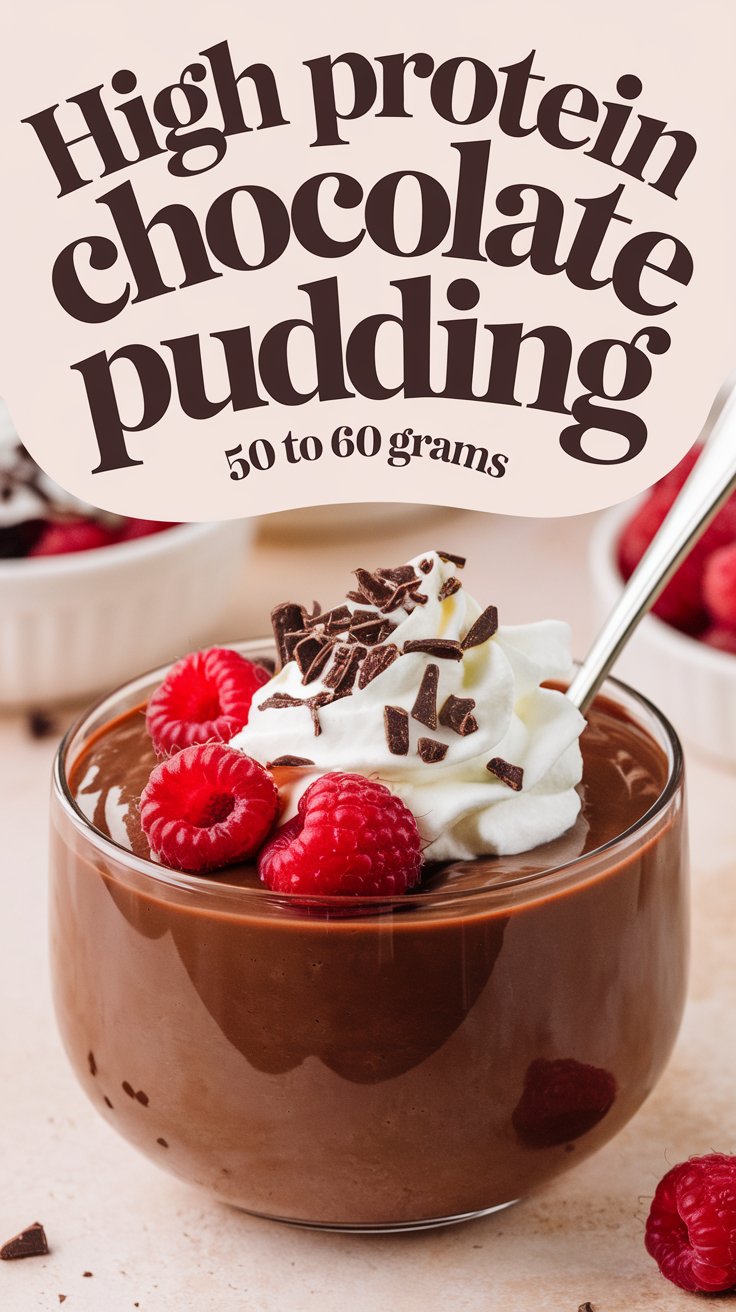 High Protein Chocolate Pudding, an easy dessert recipe