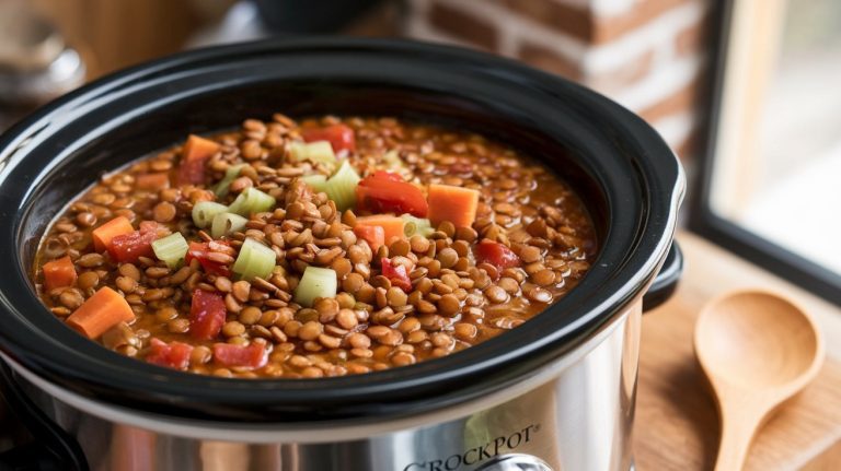 Hearty Crockpot Lentil Soup Recipe
