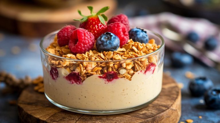 Vanilla Berry High Protein Pudding recipe