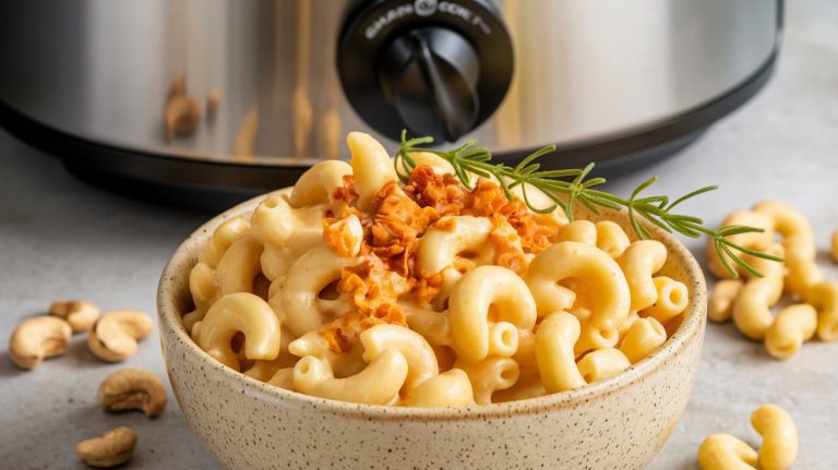Creamy Vegan Crockpot Mac & Cheese