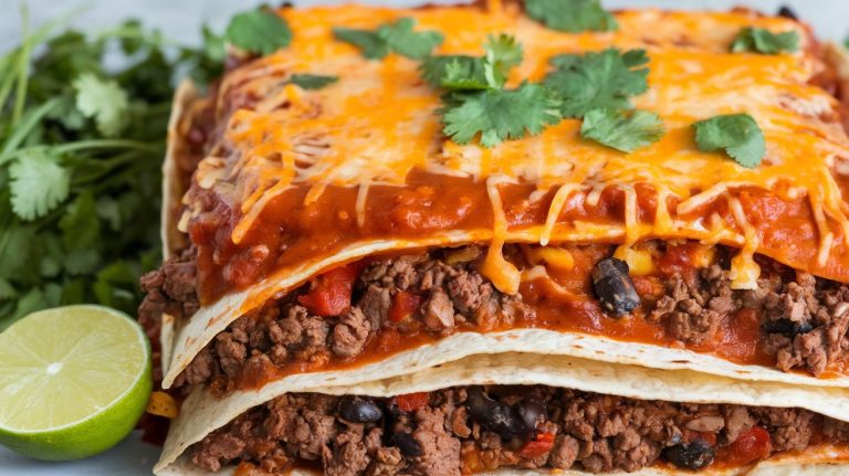 Ground Beef Enchilada Casserole