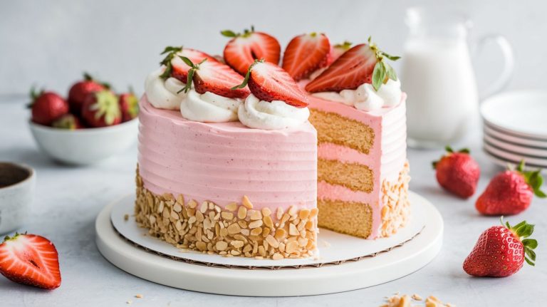 Keto Strawberry Cake (Sugar-Free)